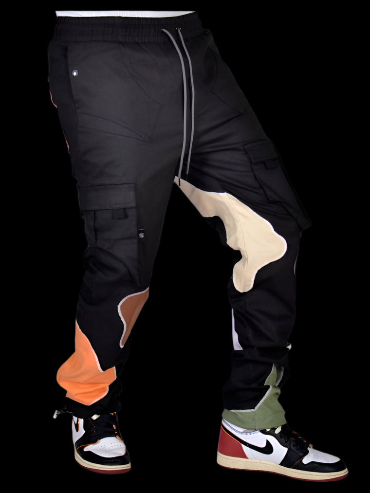 Patchwork Cargo Joggers