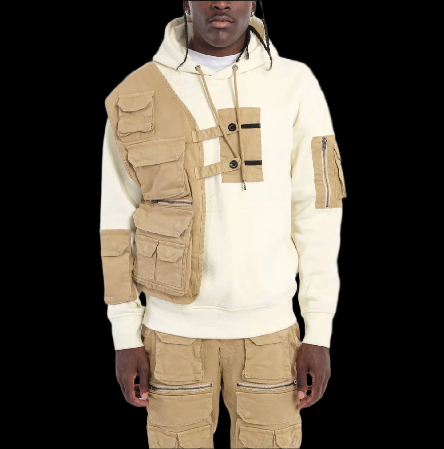 Reconstructed Cargo Hoodie