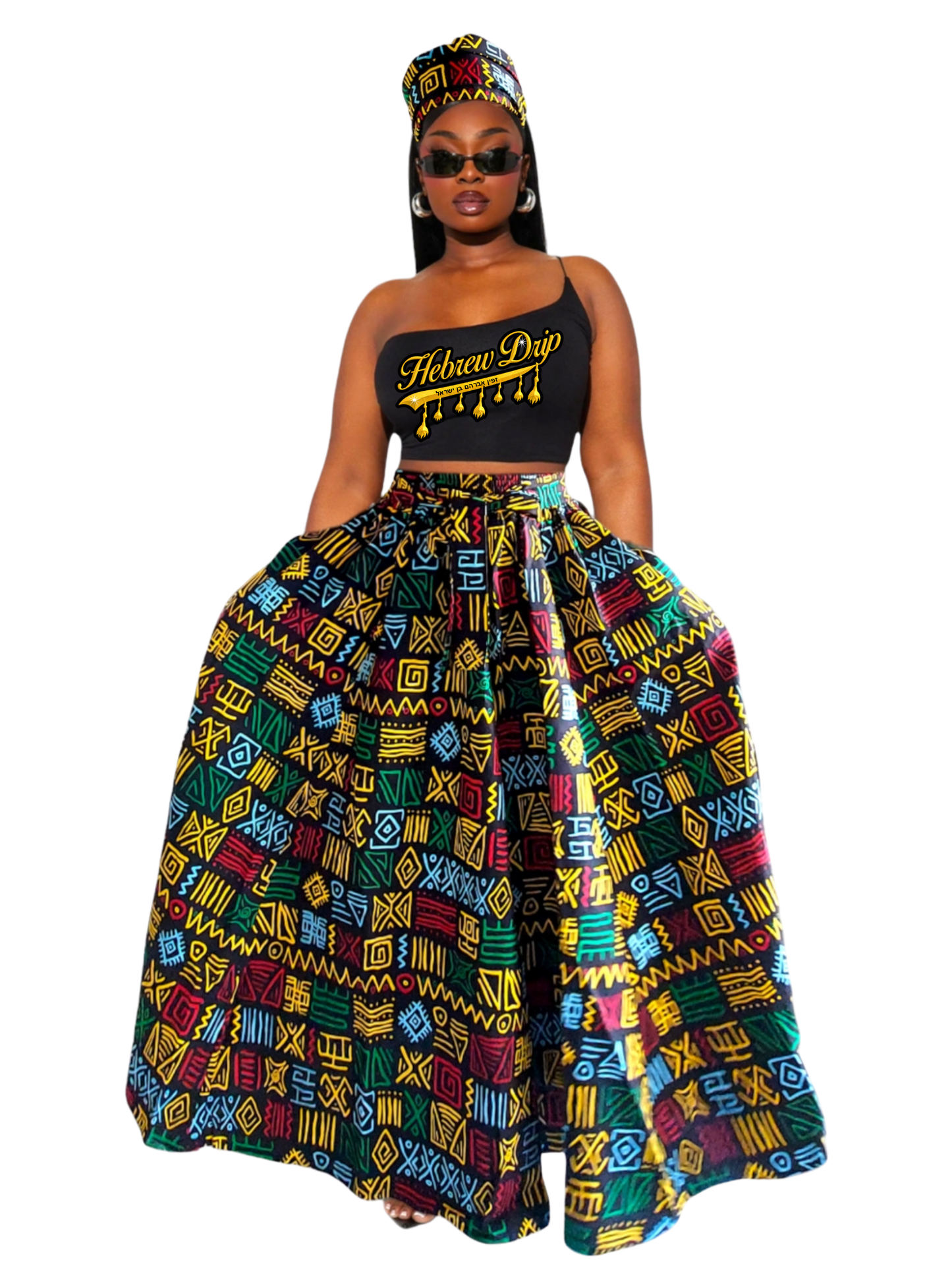 Abstract Beauty Maxi Skirt Set