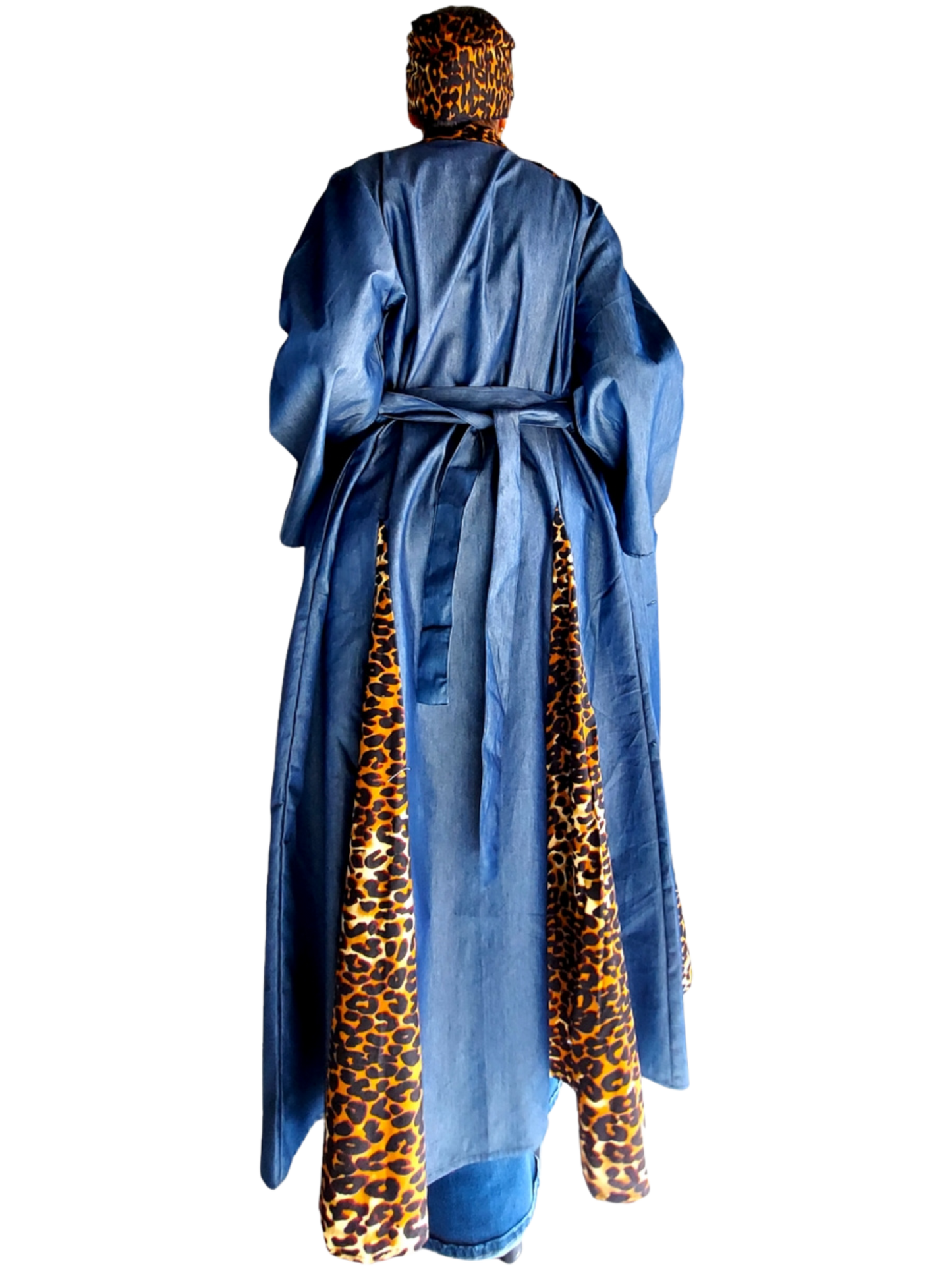 Leopard Print Kimono Drip