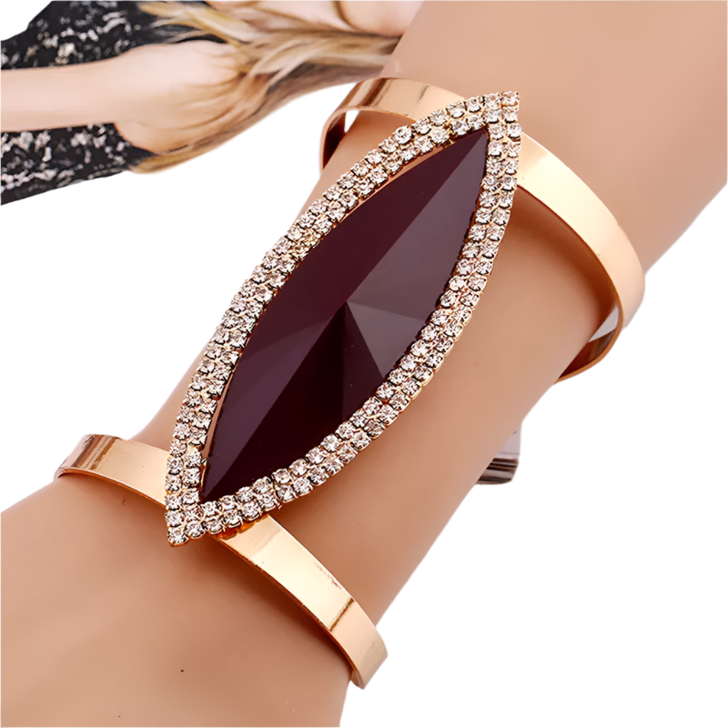 Abstract Crystal Bangle