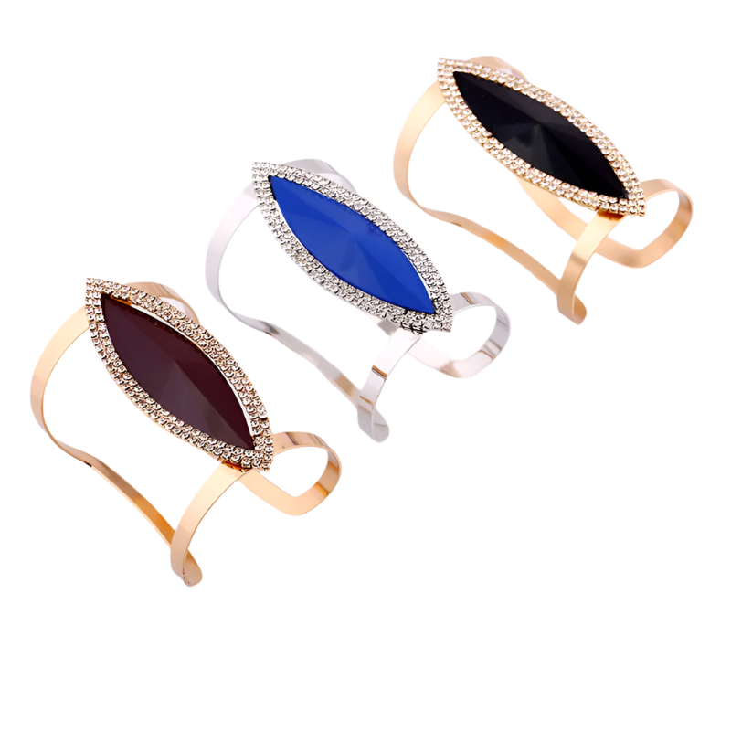 Abstract Crystal Bangle