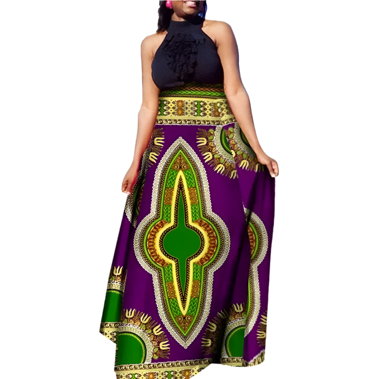 Dashiki Maxi Skirt