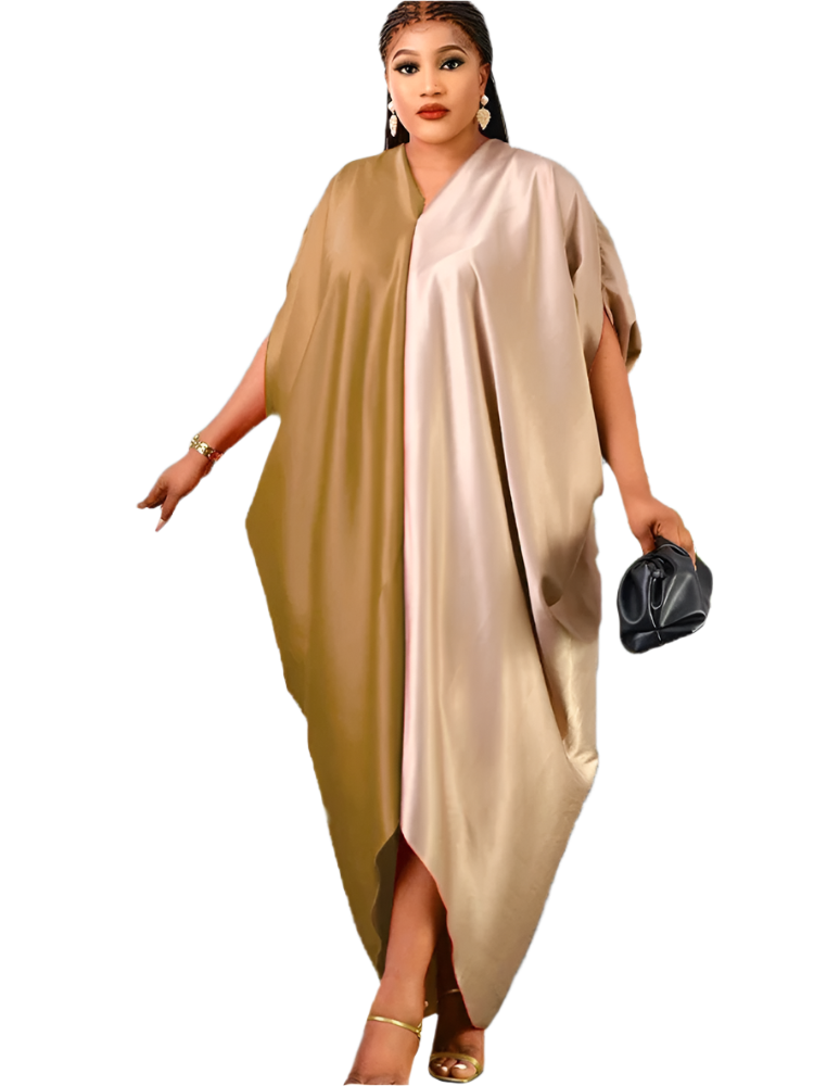 Colorblock Kanga Dress