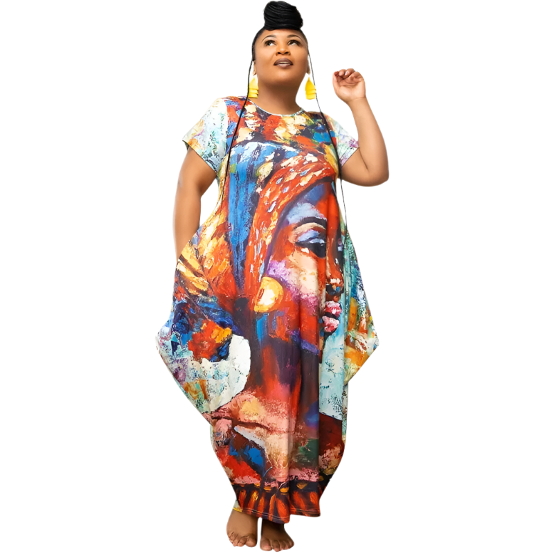 Queen Printed Bubble Dress