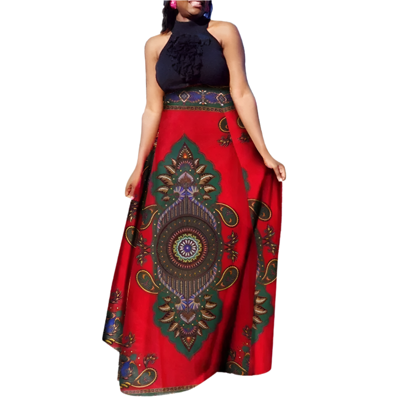 Dashiki Maxi Skirt