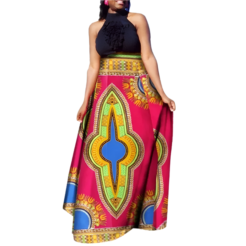 Dashiki Maxi Skirt
