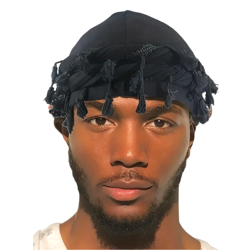 Fringe Fitted Tail Cap