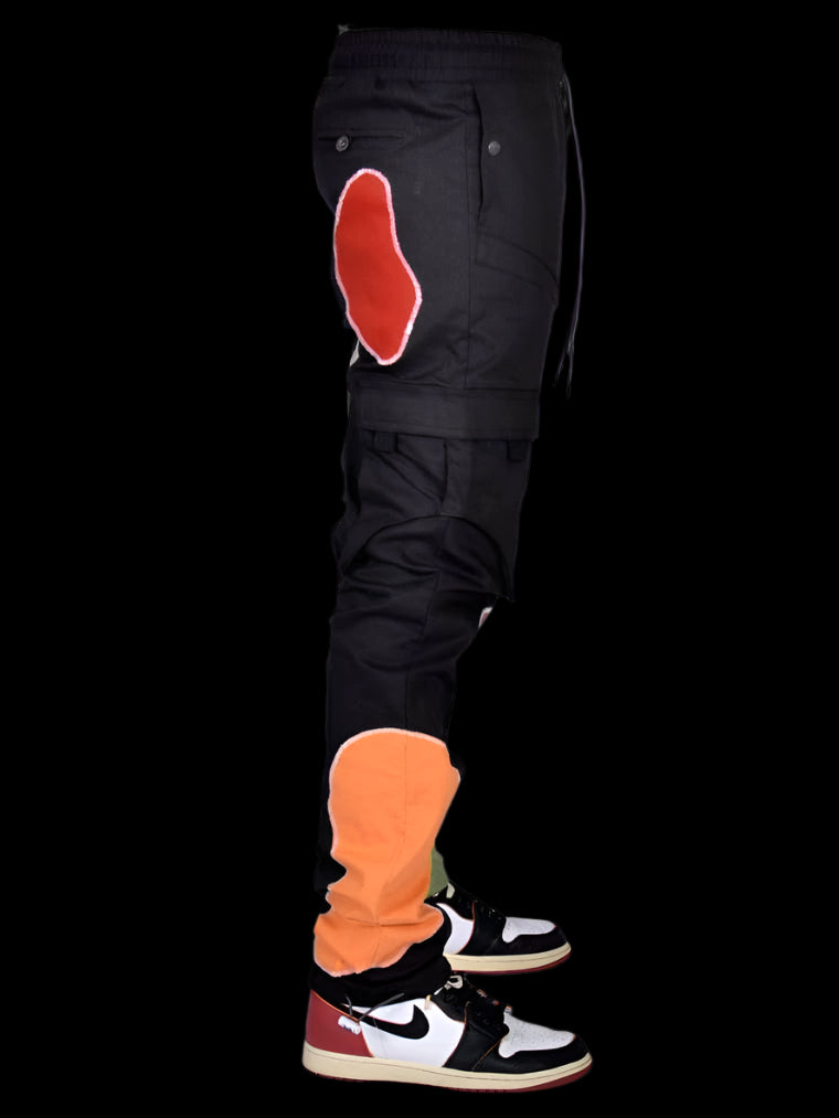 Patchwork Cargo Joggers