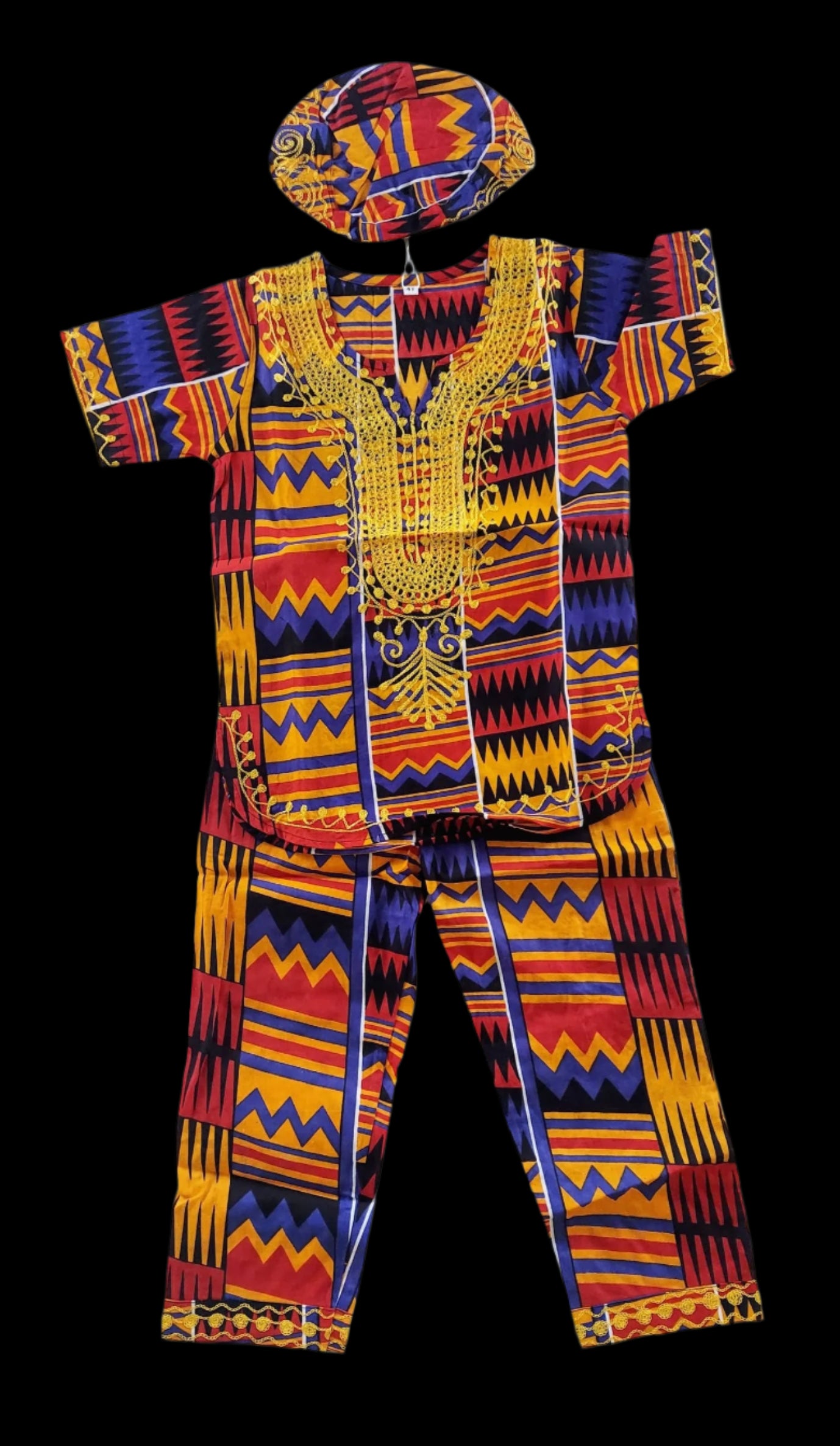 Boys Kente Drip Set