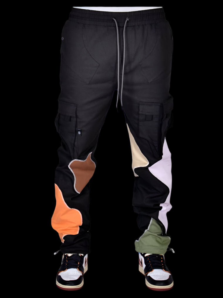 Patchwork Cargo Joggers