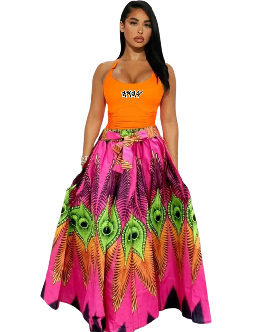 Pink Peacock Maxi