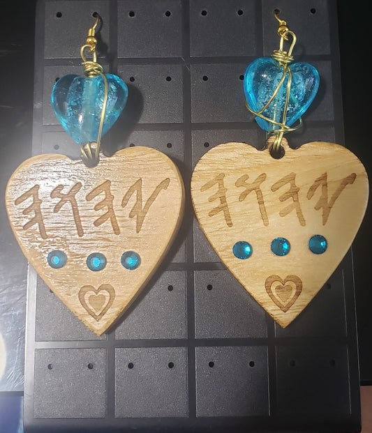 Blue Paleo Hearts