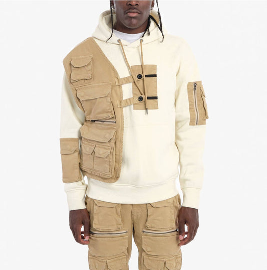 Reconstructed Cargo Hoodie