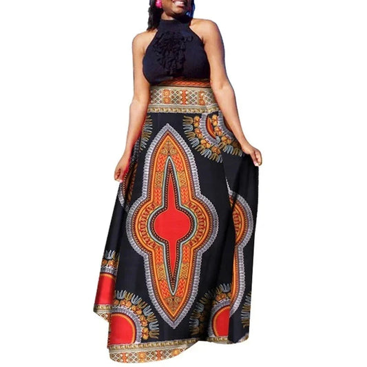 Dashiki Maxi Skirt