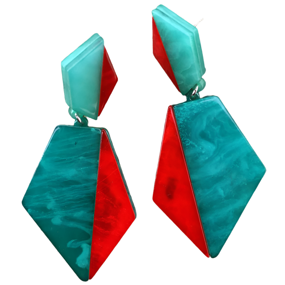 Irregular Acrylic Drop Earrings