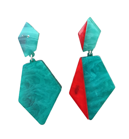 Irregular Acrylic Drop Earrings