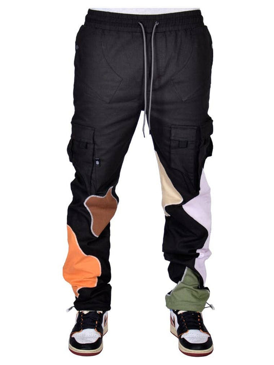 Patchwork Cargo Joggers