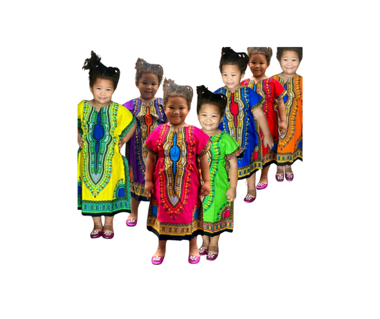 Girls Midi Dashiki Dress